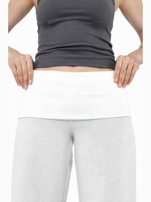 Pantaloni a gamba larga a vita alta busem - Kiabi Pantaloni a gamba larga a vita alta busem - Kiabi