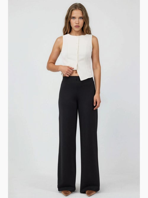 Pantaloni a gamba larga a vita alta busem - Kiabi Pantaloni a gamba larga a vita alta busem - Kiabi