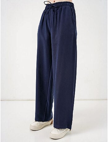 Pantaloni a gamba larga a vita alta con tasca bdart