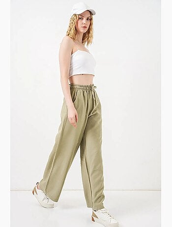Pantaloni a gamba larga a vita alta con tasca bdart