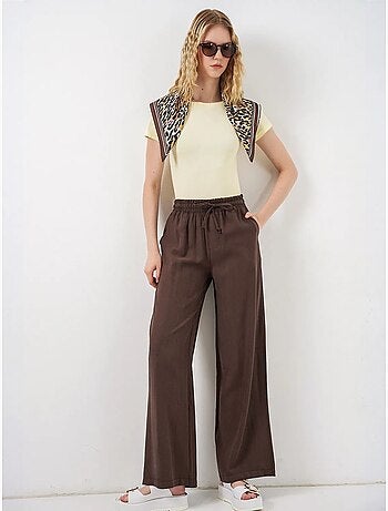 Pantaloni a gamba larga a vita alta con tasca bdart