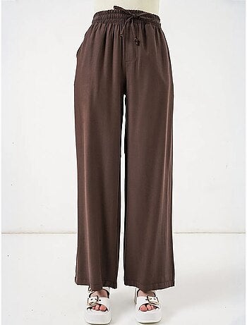 Pantaloni a gamba larga a vita alta con tasca bdart