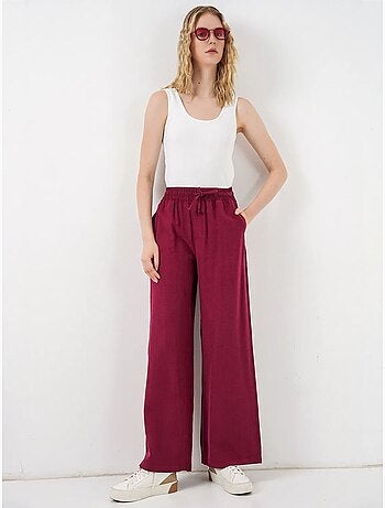 Pantaloni a gamba larga a vita alta con tasca bdart