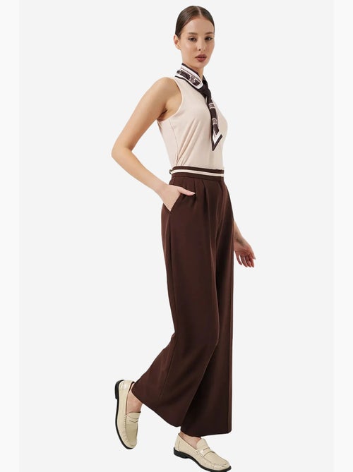 Pantaloni a gamba larga a vita alta con tasche bdart - Kiabi Pantaloni a gamba larga a vita alta con tasche bdart - Kiabi