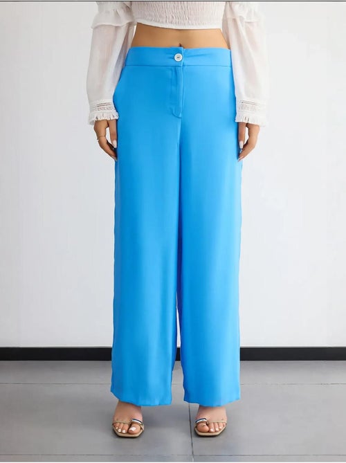 Pantaloni a gamba larga a vita alta hiccup - Kiabi Pantaloni a gamba larga a vita alta hiccup - Kiabi