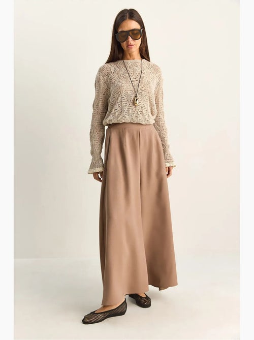 Pantaloni a gamba larga a vita alta lucci - Kiabi Pantaloni a gamba larga a vita alta lucci - Kiabi