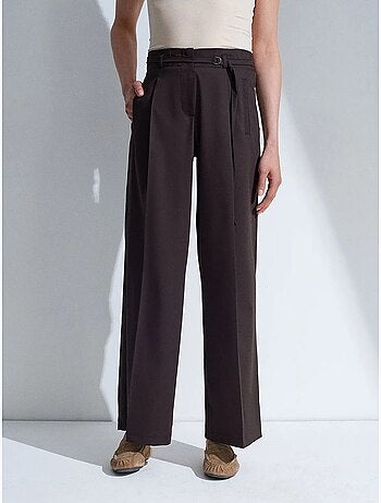 Pantaloni a gamba larga con cintura dilvin