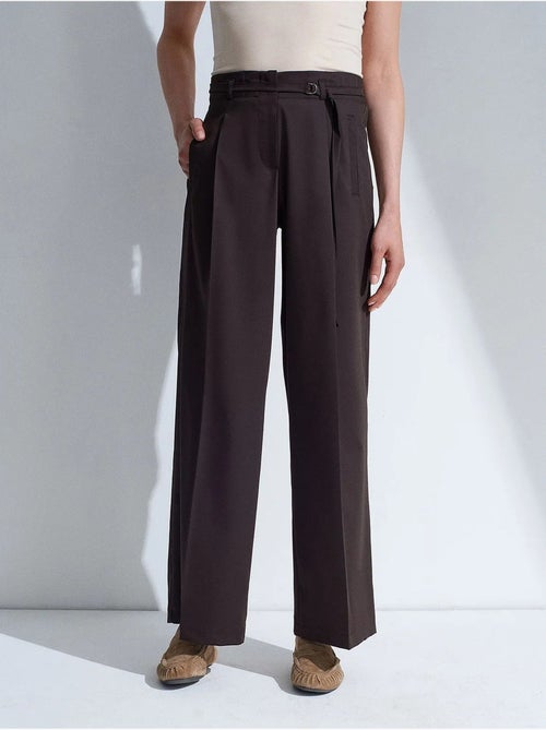 Pantaloni a gamba larga con cintura dilvin - Kiabi Pantaloni a gamba larga con cintura dilvin - Kiabi