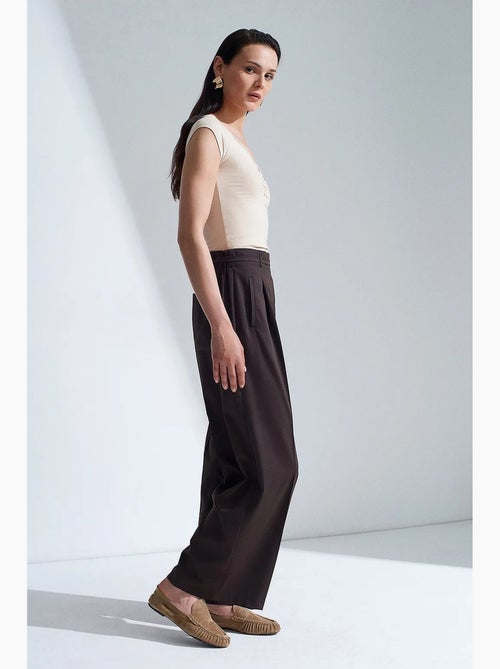Pantaloni a gamba larga con cintura dilvin - Kiabi Pantaloni a gamba larga con cintura dilvin - Kiabi