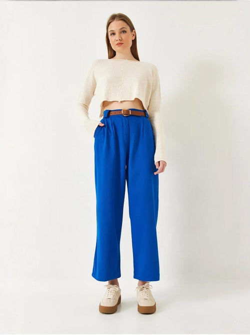 Pantaloni a gamba larga con cintura lucci - Kiabi Pantaloni a gamba larga con cintura lucci - Kiabi