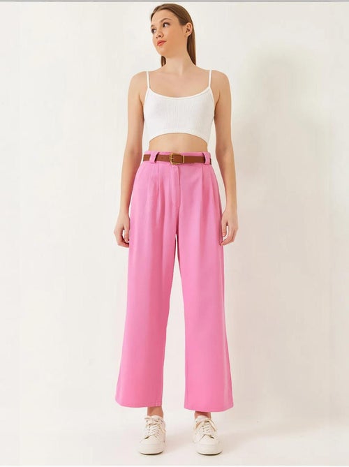 Pantaloni a gamba larga con cintura lucci - Kiabi Pantaloni a gamba larga con cintura lucci - Kiabi