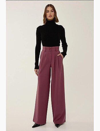 Pantaloni a gamba larga con doppia vita hiccup