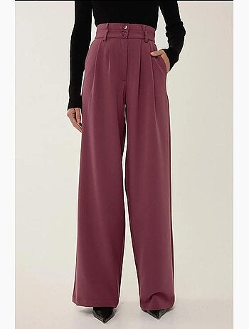 Pantaloni a gamba larga con doppia vita hiccup
