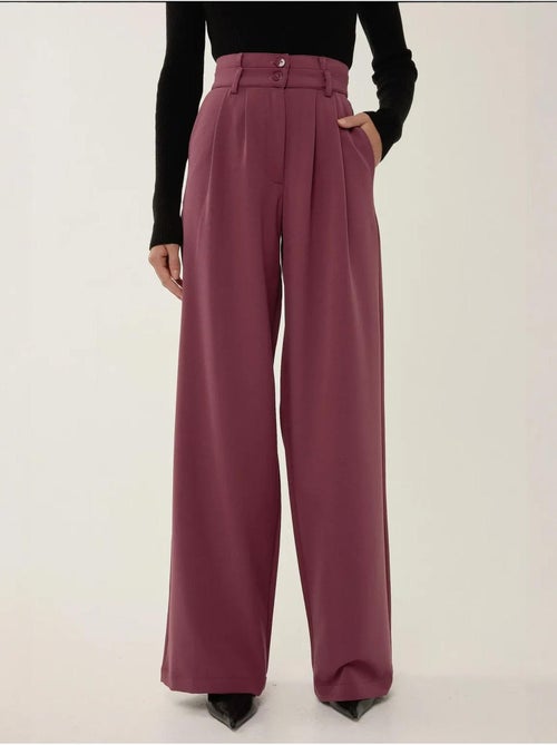 Pantaloni a gamba larga con doppia vita - Kiabi Pantaloni a gamba larga con doppia vita - Kiabi