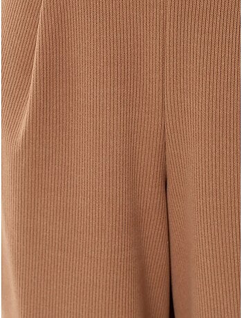 Pantaloni a gamba larga con elastico in vita