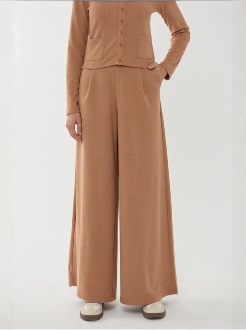 Pantaloni a gamba larga con elastico in vita - Kiabi Pantaloni a gamba larga con elastico in vita - Kiabi