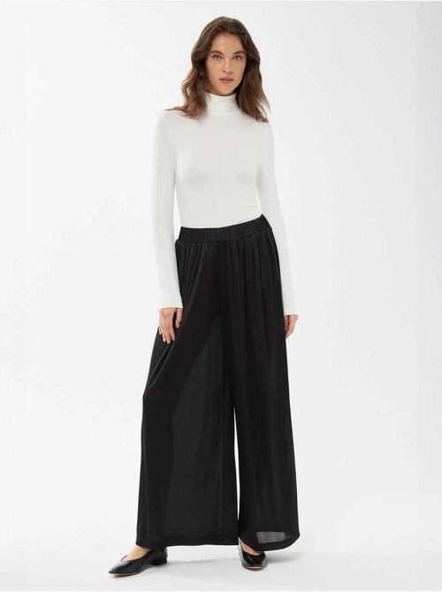 Pantaloni a gamba larga con elastico in vita - Kiabi Pantaloni a gamba larga con elastico in vita - Kiabi