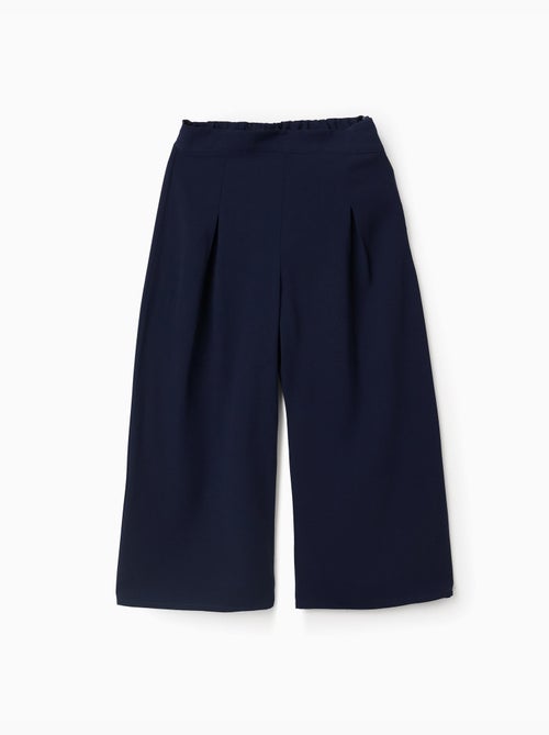 Pantaloni a gamba larga con pieghe frontali - Kiabi