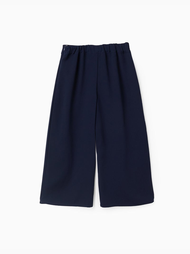 Pantaloni a gamba larga con pieghe frontali Blu Blu - Kiabi