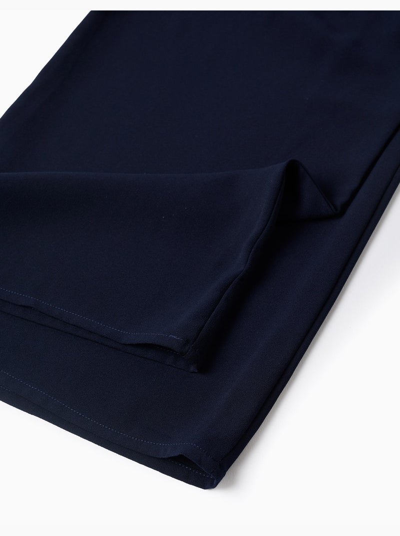 Pantaloni a gamba larga con pieghe frontali Blu Blu - Kiabi