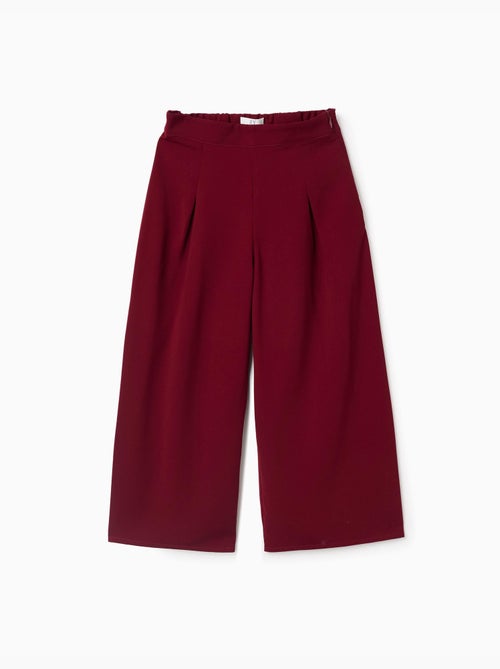 Pantaloni a gamba larga con pieghe frontali - Kiabi