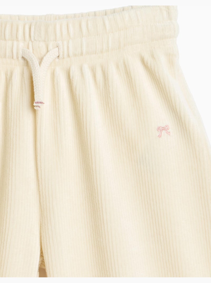Pantaloni a gamba larga con rete, mo fashion Beige - Kiabi