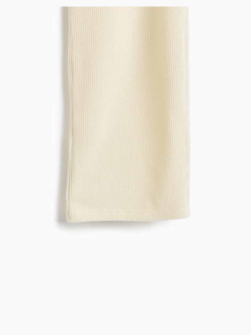 Pantaloni a gamba larga con rete, mo fashion Beige - Kiabi