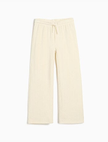 Pantaloni a gamba larga con rete, mo fashion