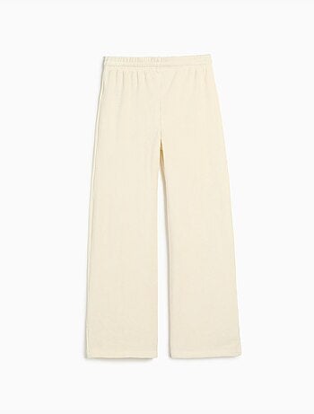 Pantaloni a gamba larga con rete, mo fashion