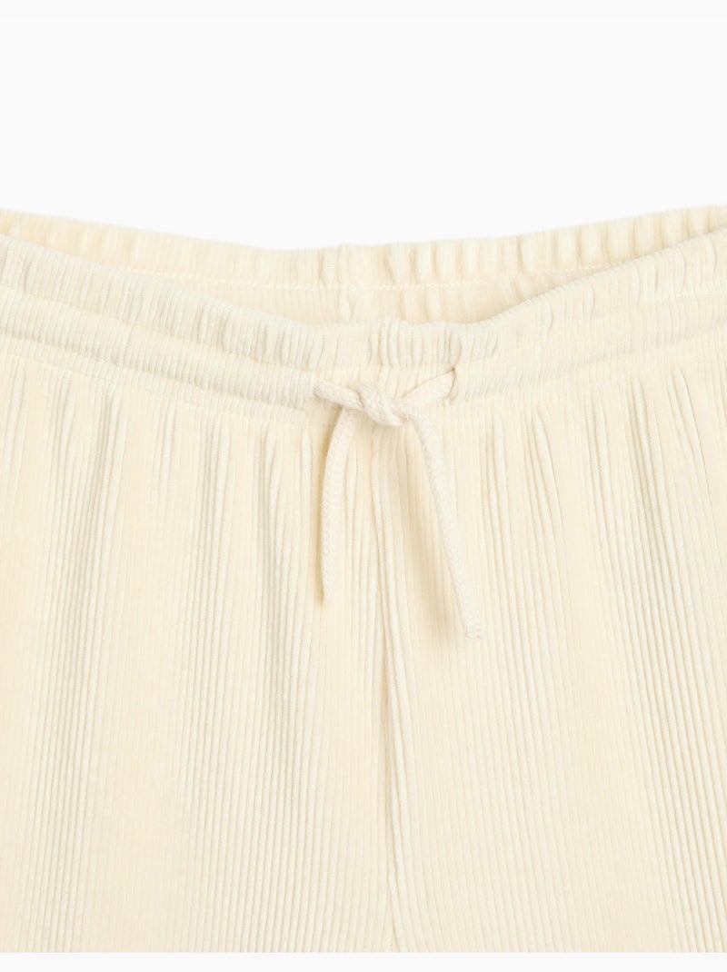 Pantaloni a gamba larga con rete, mo fashion Beige - Kiabi
