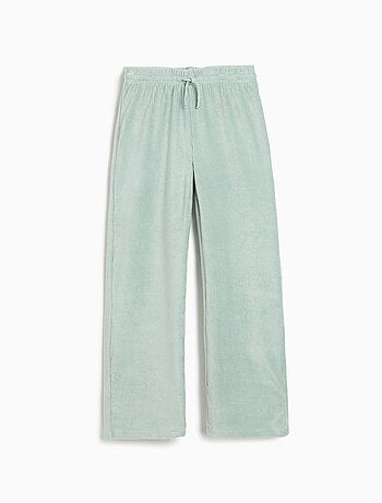 Pantaloni a gamba larga con rete, mo fashion