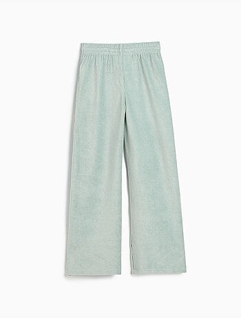 Pantaloni a gamba larga con rete, mo fashion