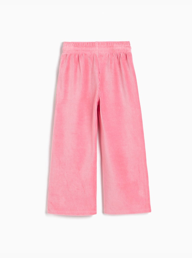 Pantaloni a gamba larga con rete, mo fashion Rosa - Kiabi