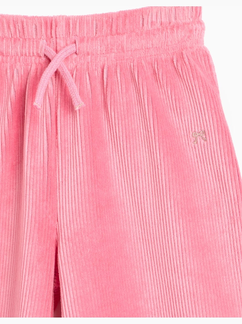 Pantaloni a gamba larga con rete, mo fashion Rosa - Kiabi