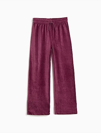 Pantaloni a gamba larga con rete, mo fashion