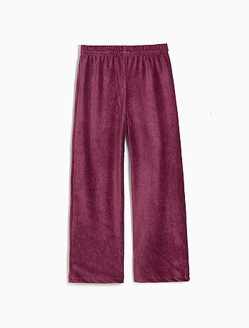 Pantaloni a gamba larga con rete, mo fashion
