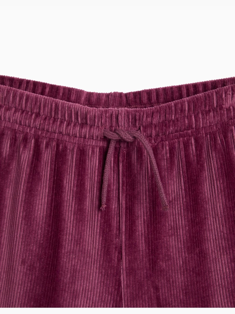Pantaloni a gamba larga con rete, mo fashion Viola - Kiabi