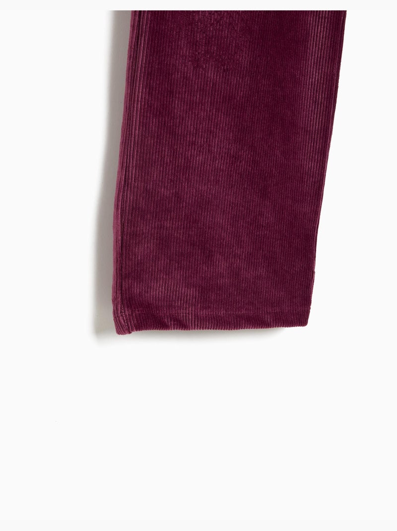 Pantaloni a gamba larga con rete, mo fashion Viola - Kiabi