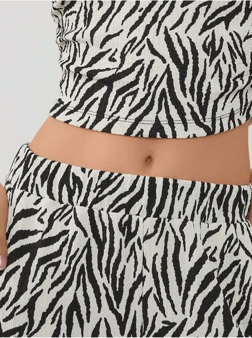 Pantaloni a gamba larga con stampa zebrata - Kiabi