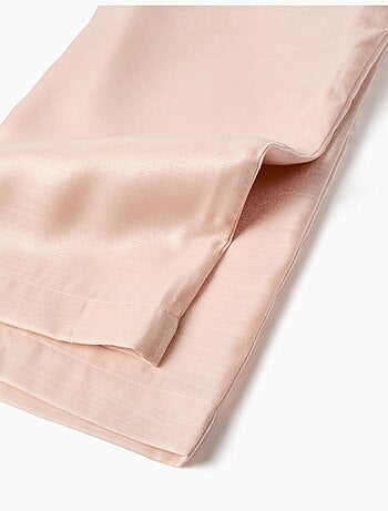 Pantaloni a gamba larga in acetato con bottoni decorativi