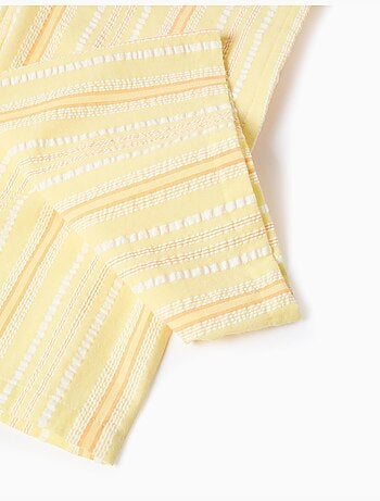 Pantaloni a gamba larga in cotone a righe