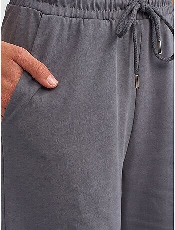 Pantaloni a gamba larga in cotone testurizzato dilvin