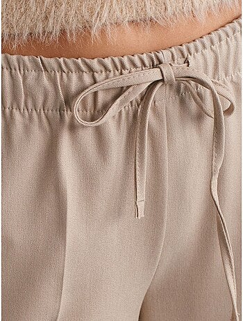 Pantaloni a gamba larga in crêpe dilvin