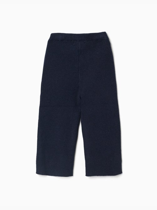 Pantaloni a gamba larga in maglia a costine - Kiabi