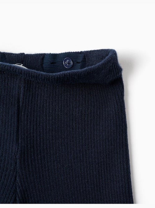 Pantaloni a gamba larga in maglia a costine - Kiabi