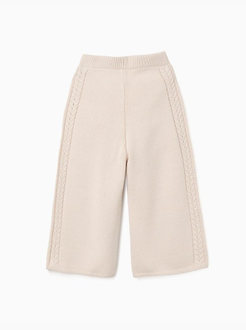 Pantaloni a gamba larga in maglia b&s - Kiabi