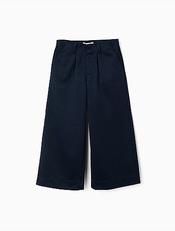 Pantaloni a gamba larga in maglia interlock