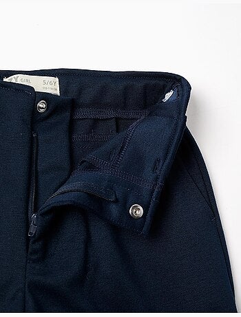Pantaloni a gamba larga in maglia interlock