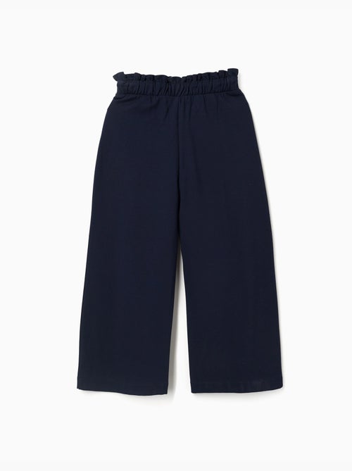 Pantaloni a gamba larga in maglia roma - Kiabi