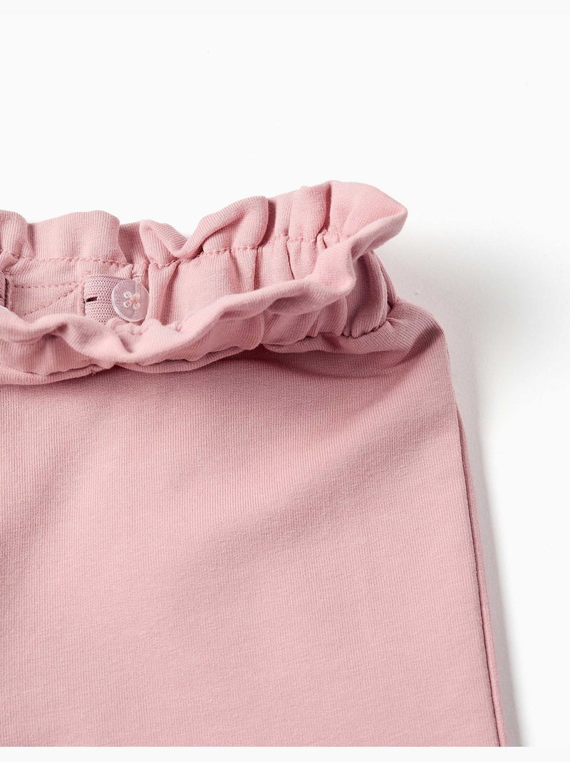 Pantaloni a gamba larga in pile con cintura elasticizzata Rosa chiaro - Kiabi